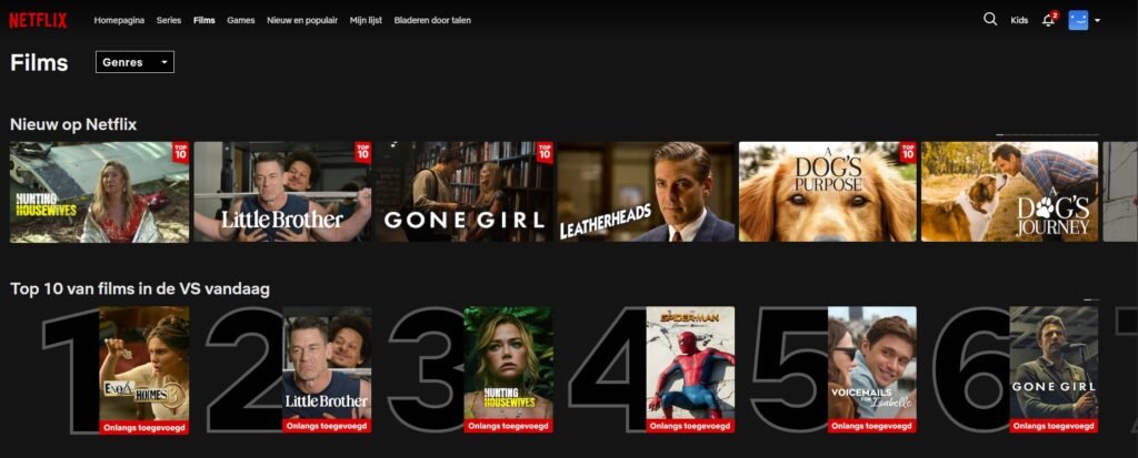 "US Netflix library unlocked with Top 10 list loading